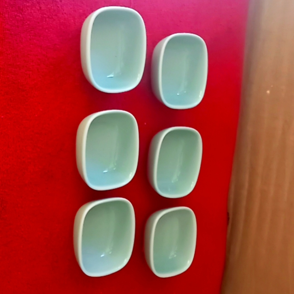 Alessi for Delta Asian Large Green Ramekin Bowls